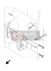 13DF51260000, Pin,  Pivot, Yamaha, 1